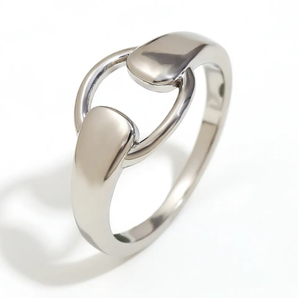 Orbit Splice Stack Ring - Silver