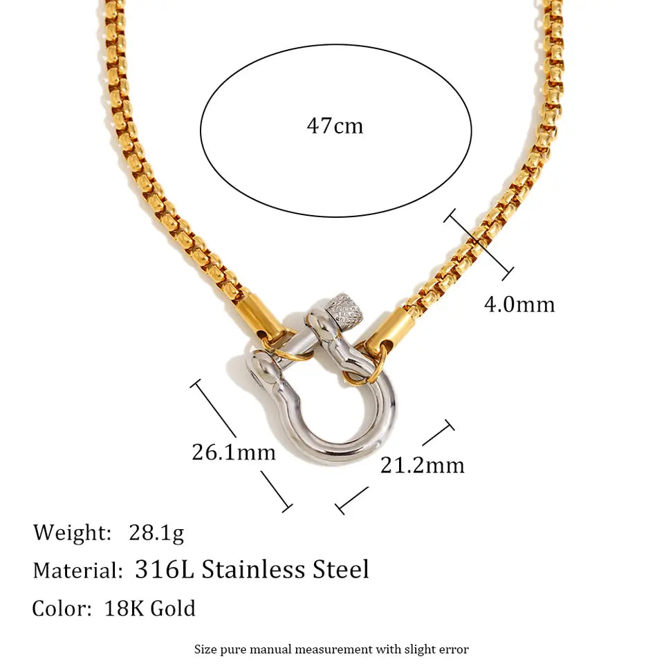 Muse Pearl Lock Necklace - Mix1