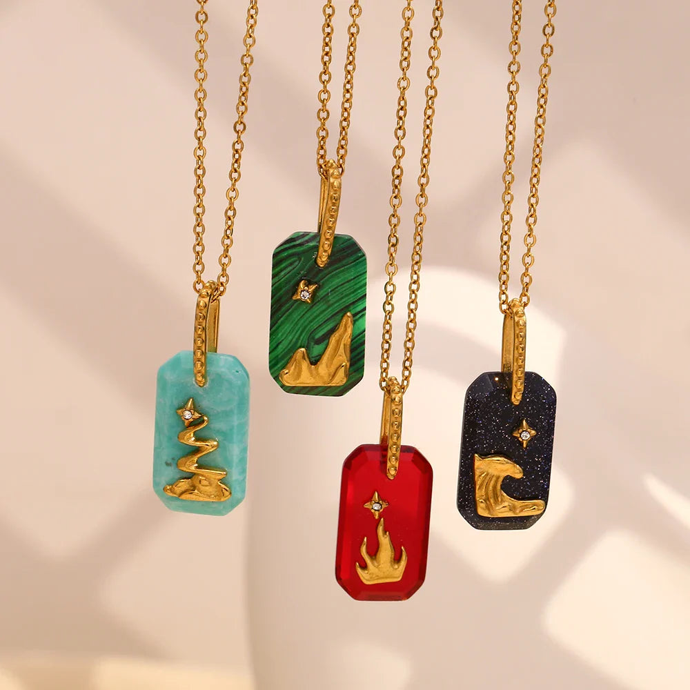 Starlit Element Pendant Necklace