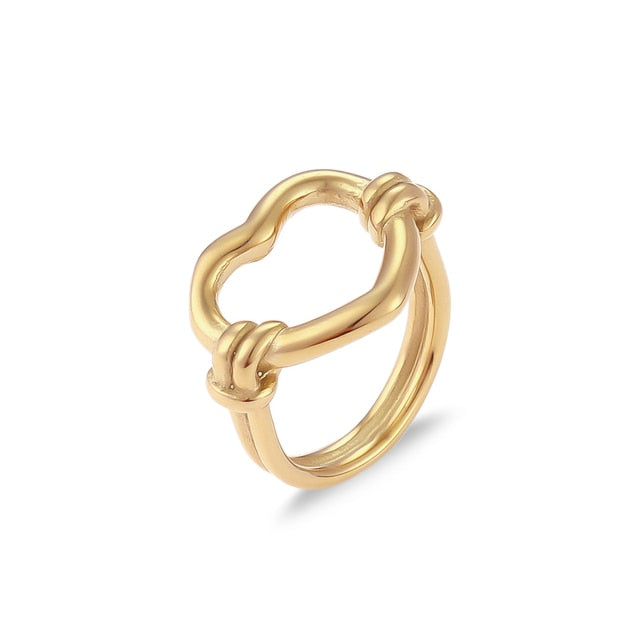 Chic Gold-Plated Minimalist Ring