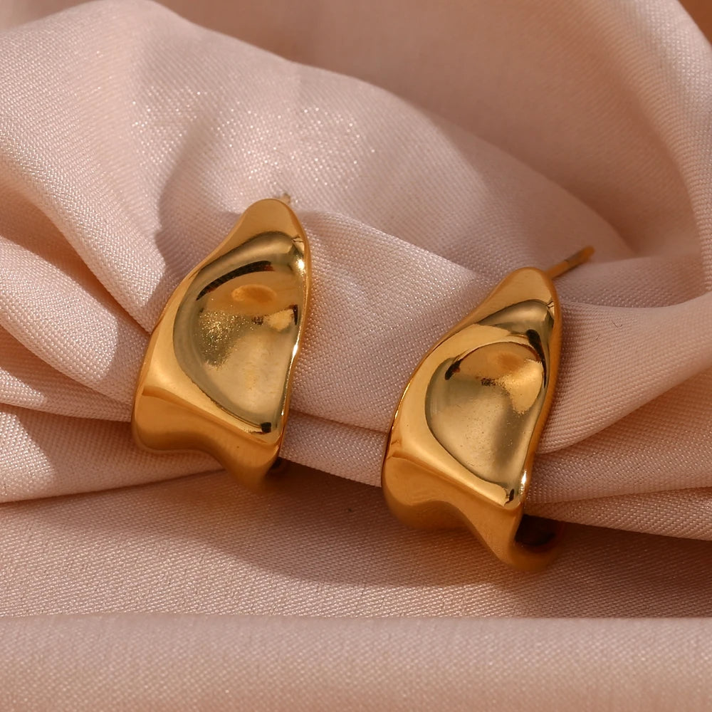 Zara 18k Gold Hoop Earrings