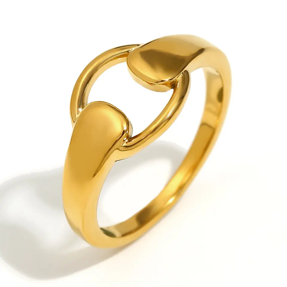 Orbit Splice Stack Ring - Gold