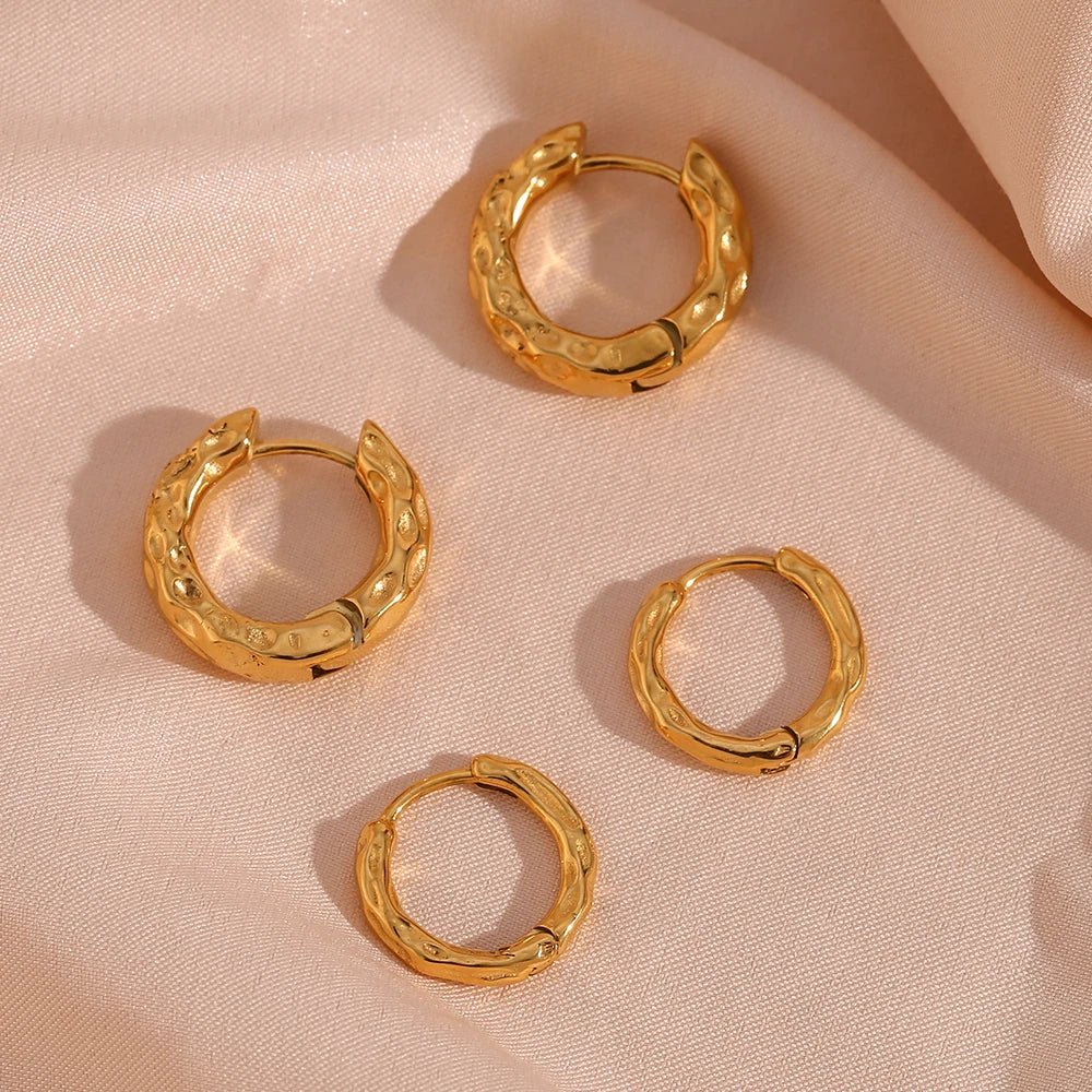 Sophia Hoop Earrings - 18k Gold