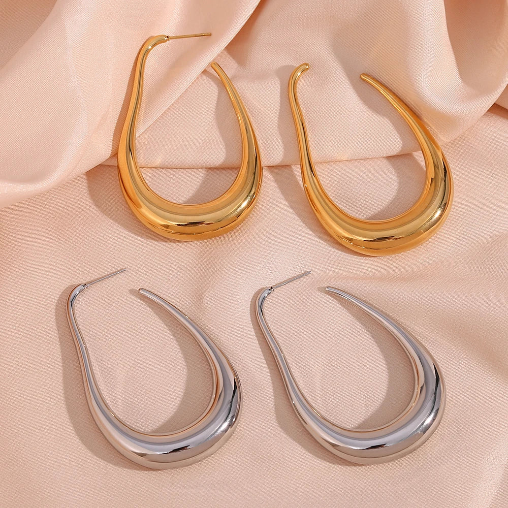 Isabella Hoop Earrings - 18k Gold