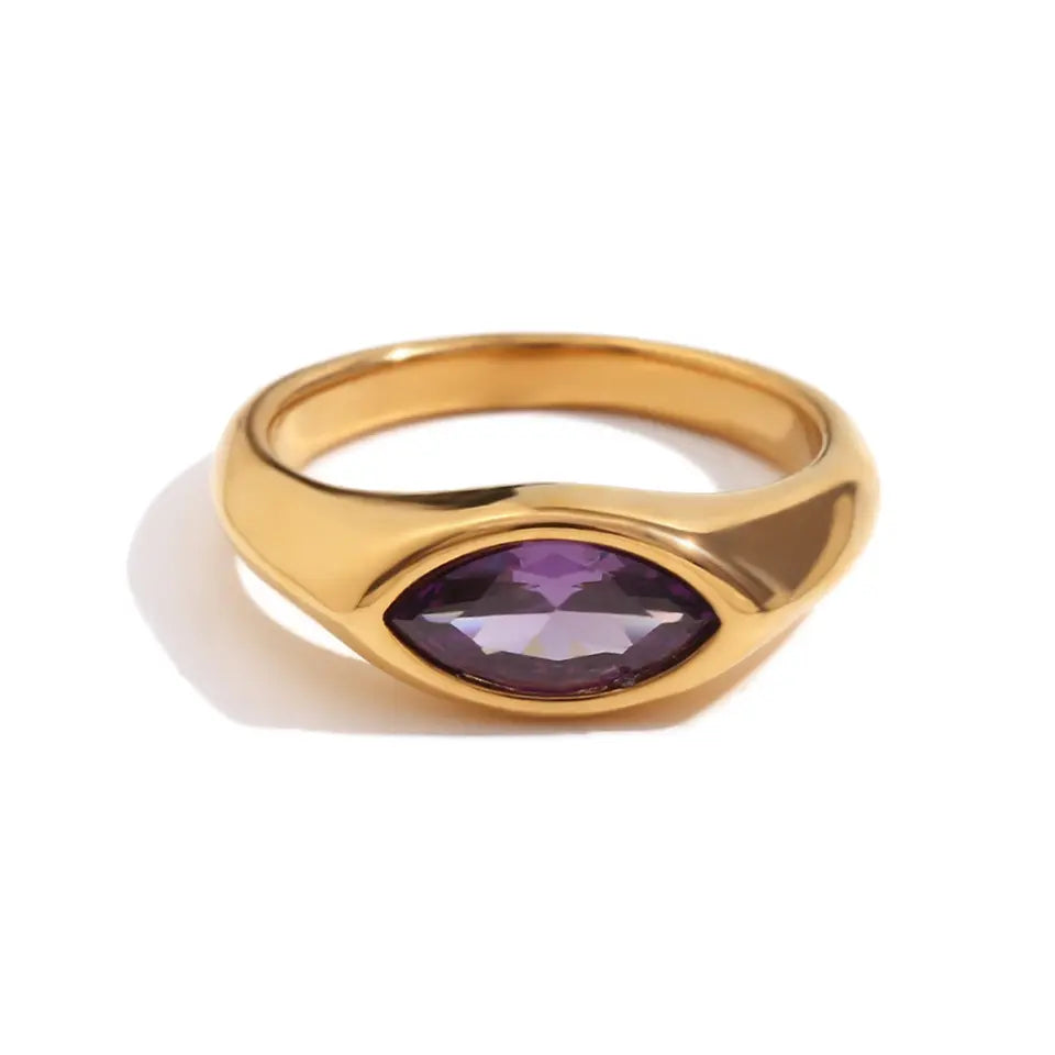 Prism Marquise Ring - Purple