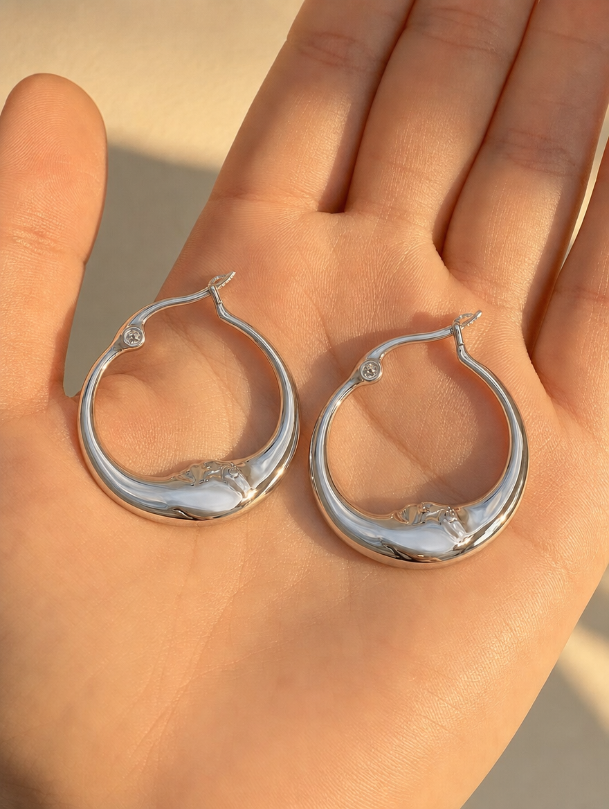 Halo Moon Hoops - Close-up