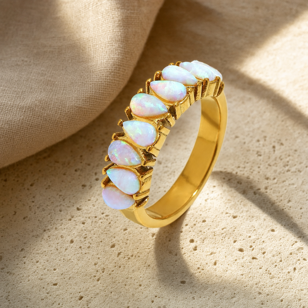 Ocean Glow Opal Ring - Studio