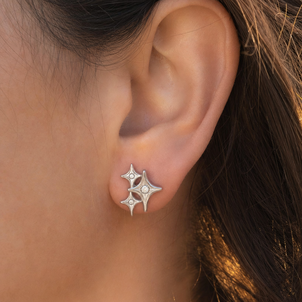 Nova Star Cluster Studs - Close-up
