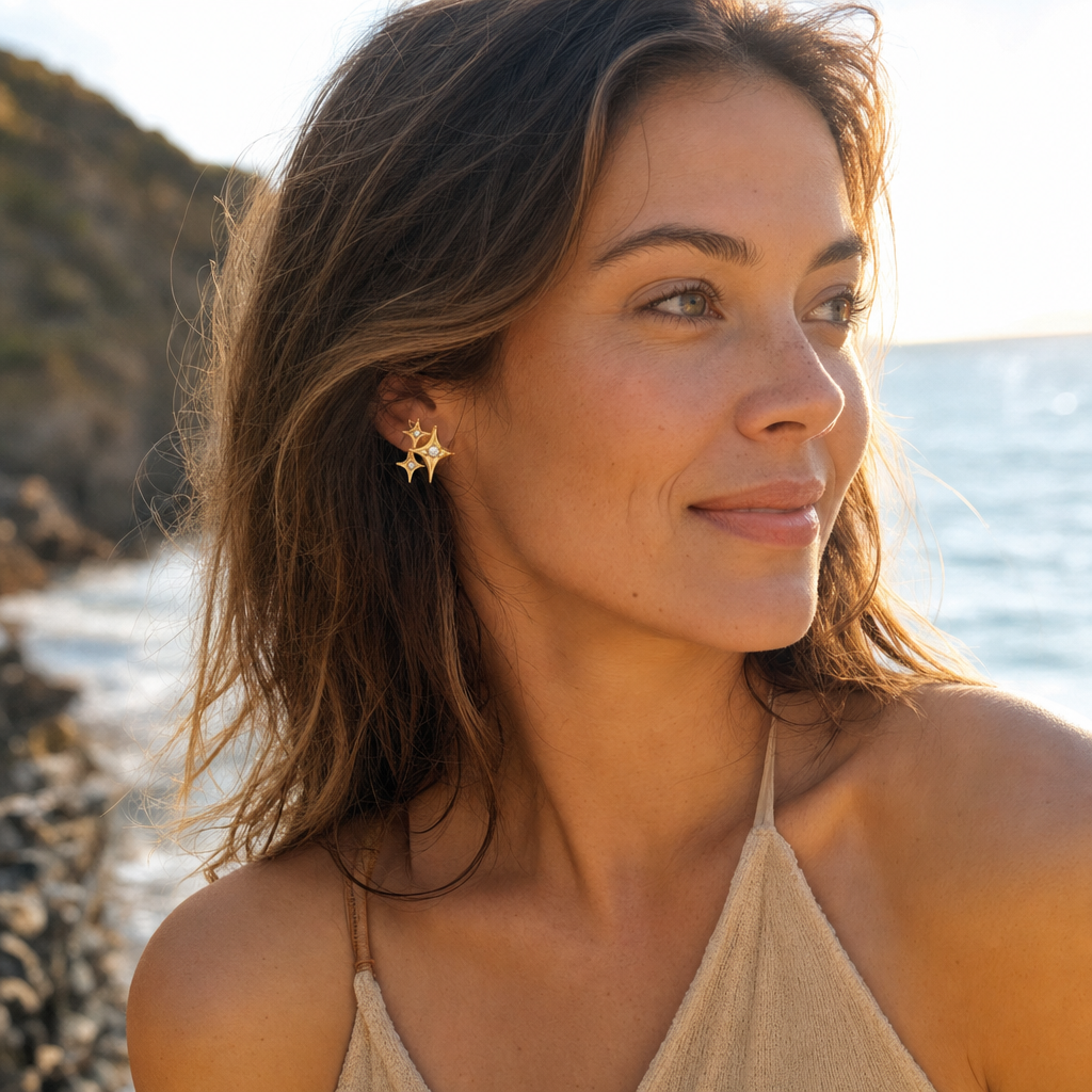 Nova Star Cluster Studs - Lifestyle