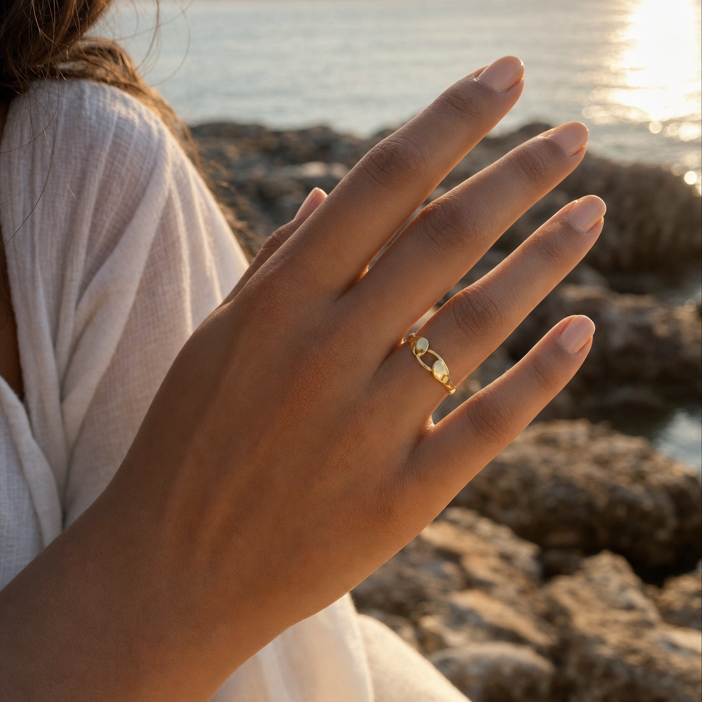 Orbit Splice Stack Ring - Lifestyle